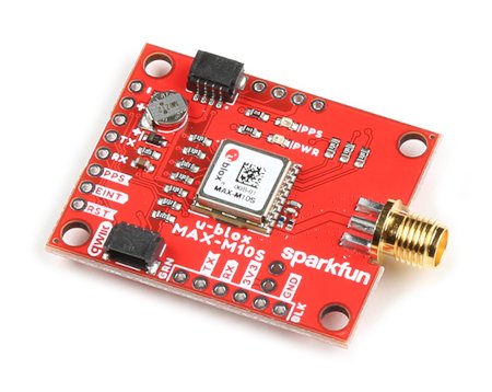 SparkFun GNSS Receiver Breakout - GNSS MAX-M10S přijímač s Qwiic konektorem.