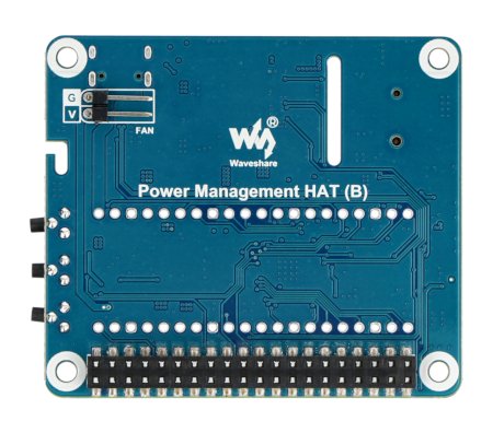 Power Management Hat (B) - modul pro správu napájení - překryvná vrstva pro Raspberry Pi - Waveshare 23452.