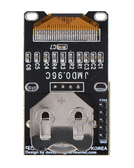 SSD1306 odroid invertovaný oled zobrazovací modul.