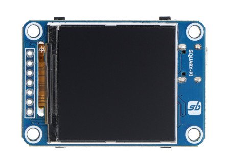 SquarePi - LCD displej 1,54'' 240 x 240 px - 65K RGB - RP2040 - Komponenty SB 25619