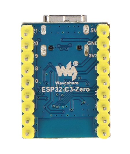 ESP32-C3-Zero-M - Vývojová deska WiFi / Bluetooth - s konektory - ESP32-C3FN4 - Waveshare 25532