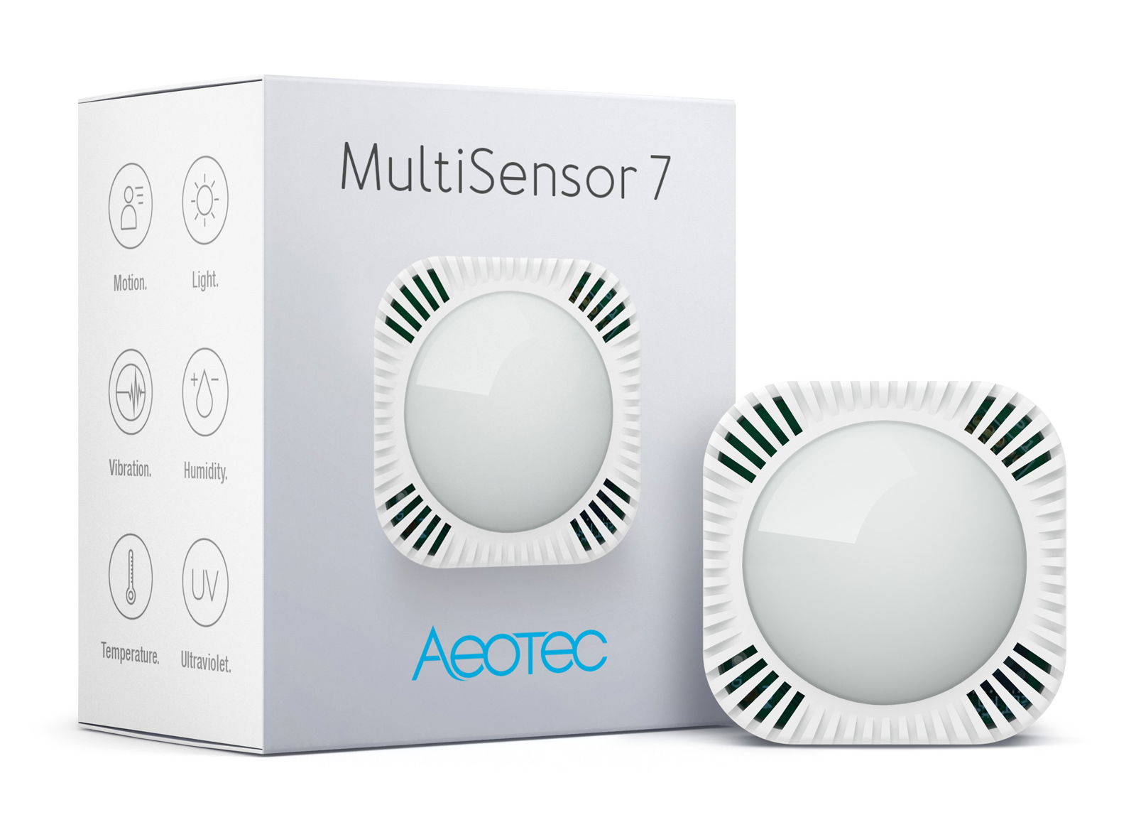 Aeotec Multisensor 7 - teplotní, světelný, vlhkostní, vibrační a UV senzor - Z-Wave ZWA024