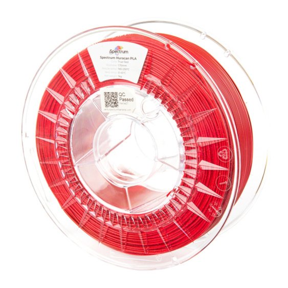 Spektrum vlákna Huracan PLA 1,75 mm 1 kg - True Red