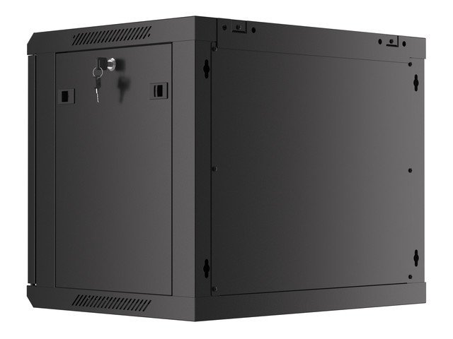 Instalační skříň závěsná - 19'' 9U 600 x 450 mm - černá - Lanberg WF01-6409-10B