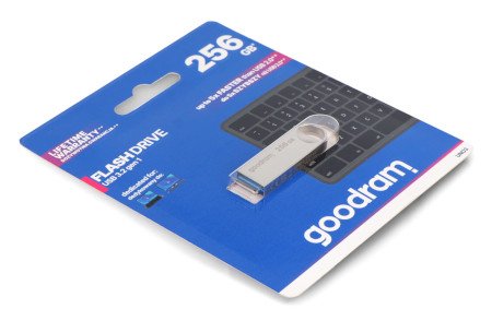 Flash disk GoodRam - USB 3.2 gen. paměťová karta - UNO3 stříbrná - 256 GB