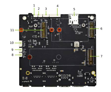 A608 Carrier Board - rozšiřující deska pro Nvidia Jetson Orin NX / Nano - Seeedstudio 105110001