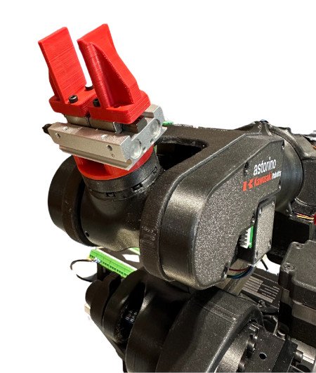 Pneumatický chapač s kompresorem pro robota Kawasaki Robotics Astorino