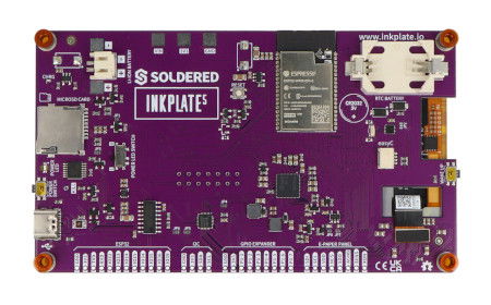 Inkplate 5 – displej e-papíru 5,2'' 960 x 540 px – ESP32 – kompatibilní s Arduino – Pájené 333255