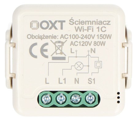 Tuya - jednokanálový mini WiFi ovladač osvětlení - aplikace pro Android / iOS - OXT SWT24