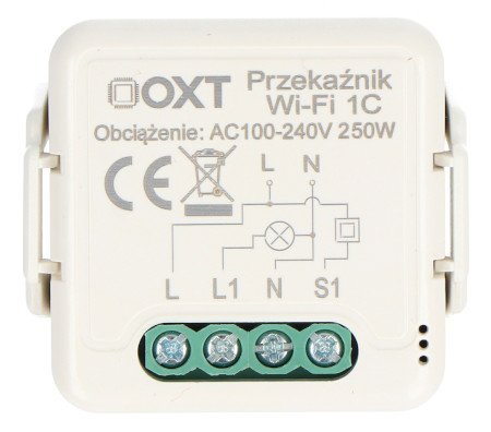 Tuya - jednokanálový mini WiFi vysílač - Android / iOS aplikace - OXT T221