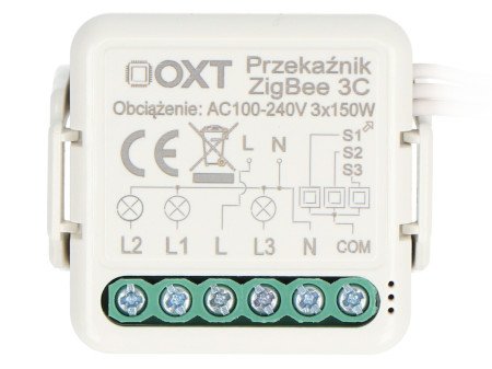 Tuya - 3kanálové mini relé - ZigBee - Aplikace pro Android / iOS - OXT T263