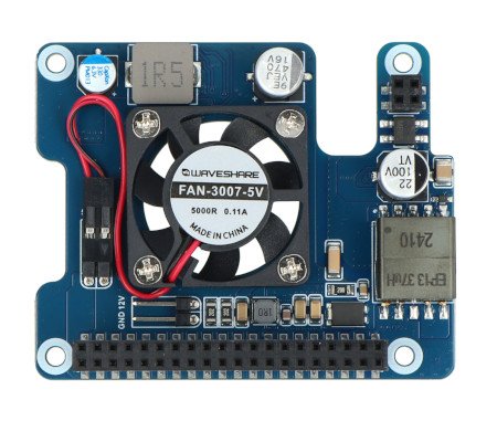 Power Over Ethernet HAT (F) – napájení PoE a síťové překrytí 802.3af/at – pro Raspberry Pi 5 – Waveshare 26399