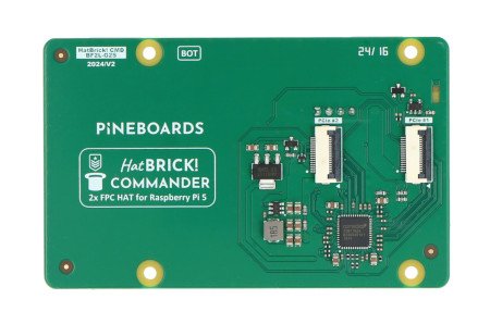 Nástěnky HatBRICK! Commander – 2 x PCIe Gen2 adaptér pro Raspberry Pi 5