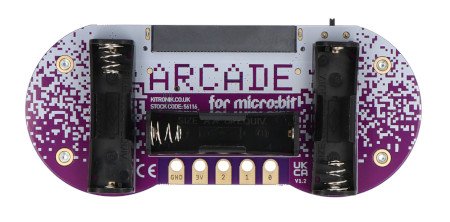 ARCADE konzole pro BBC micro:bit a MakeCode Arcade - programovatelný gamepad - Kitronik 56116