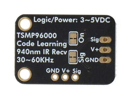 TSMP96000 Code Learning - IR přijímač 20 - 60 kHz - STEMMA JST PH 2 mm - Adafruit 5970