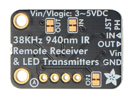 Modul infračerveného vysílače a přijímače - 940nm + 38KHz - STEMMA JST PH 2mm - Adafruit 5990