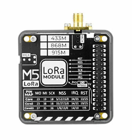 Modul LoRa 433 MHz V1.1 - pro vývojové moduly M5Stack Core - M5Stack M005-V11