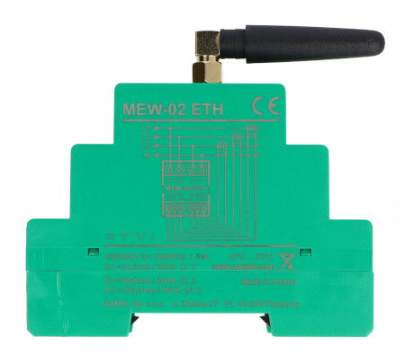 Zamel Supla MEW-02 ETH - monitor spotřeby el.energie 3F+N WiFi - 3x SC-16 100 A transformátor