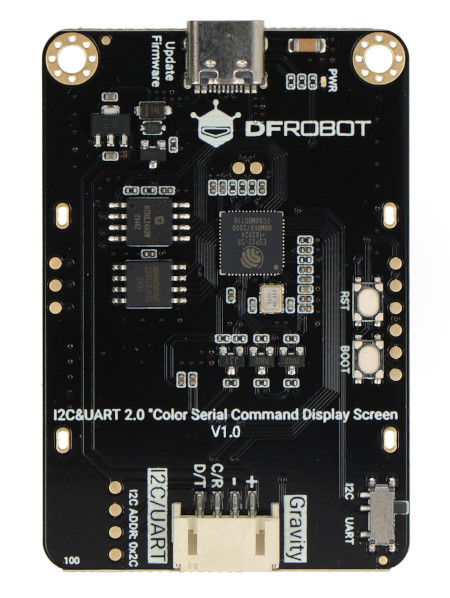 Gravitační - 2'' IPS LCD displej 320 x 240 px - I2C / UART - barevný - DFRobot DFR0997