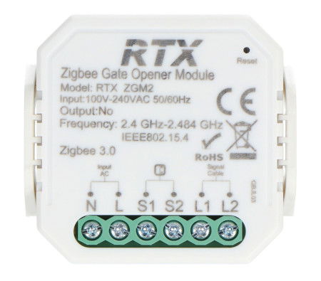 Tuya - ovladač brány s magnetickým senzorem - ZigBee - Android / iOS aplikace - RTX ZGM2