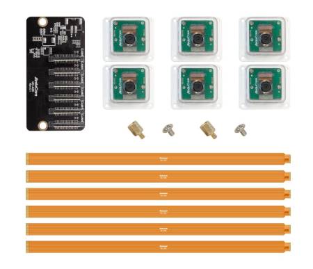 Multi-Camera Kit - sada 6 IMX477 12,3 MPx kamer - pro Nvidia Jetson AGX Orin - ArduCam B047389