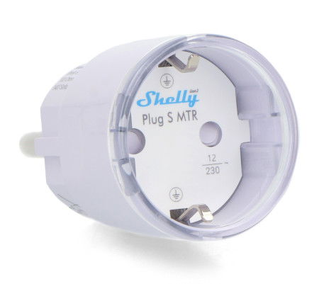 Shelly Plug S Gen3 - chytrá zásuvka WiFi / Bluetooth / Matter s měřením energie - bílá