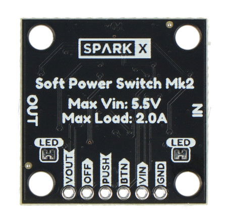 Soft Power Switch Mk2 - vypínač s 2mm JST konektorem - SparkFun SPX-25365