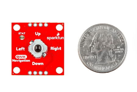Modul navigačního přepínače - joystick s tlačítkem - I2C - Qwiic - SparkFun PRT-27576