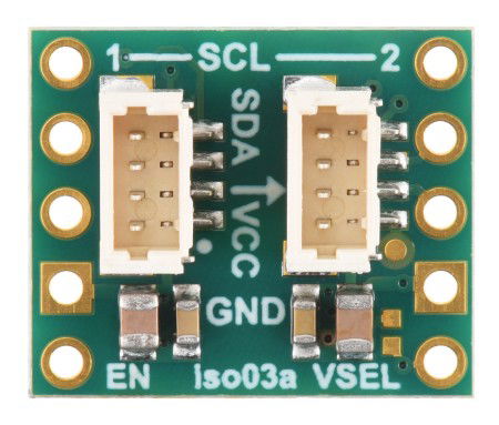 ISO1640 - Obousměrný I2C izolátor s izolovaným napájením - JST SH 4pinový - 5V/3,3V, 200mA - Pololu 5393