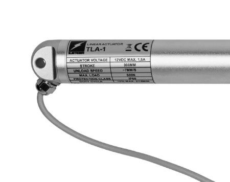 TLA-1 500 N 7 mm/s Trubkový aktuátor 12 V s přepěťovým spínačem - zdvih 30 cm