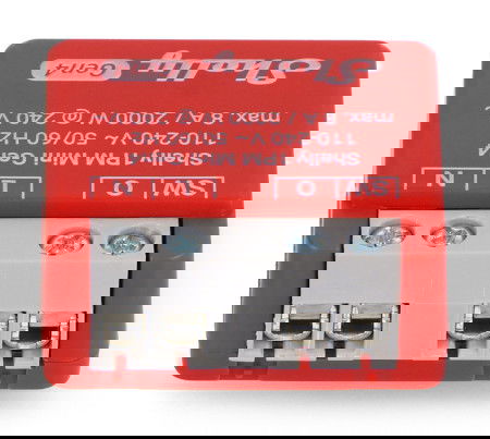 Shelly 1PM Mini Gen4 - relé 240V/8A WiFi/Bluetooth/ZigBee - aplikace pro Android/iOS