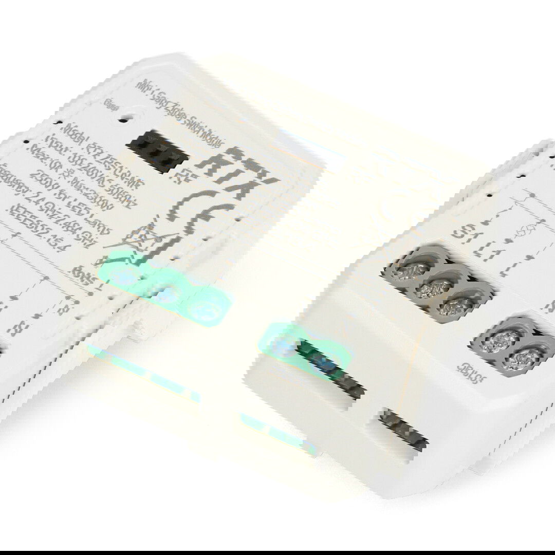 Tuya - jednokanálové mini relé 10A - ZigBee - aplikace pro Android/iOS - RTX ZRS1LN-MR