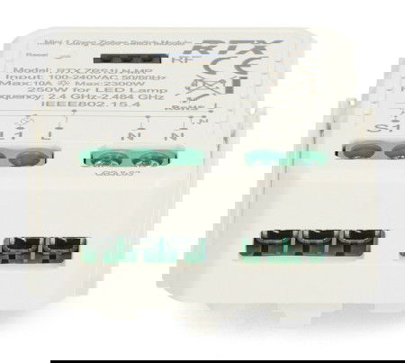 Tuya - jednokanálové mini relé 10A - ZigBee - aplikace pro Android/iOS - RTX ZRS1LN-MR