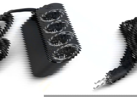 Shelly Power Strip 4 Gen4 - Chytrý prodlužovací kabel - Černý