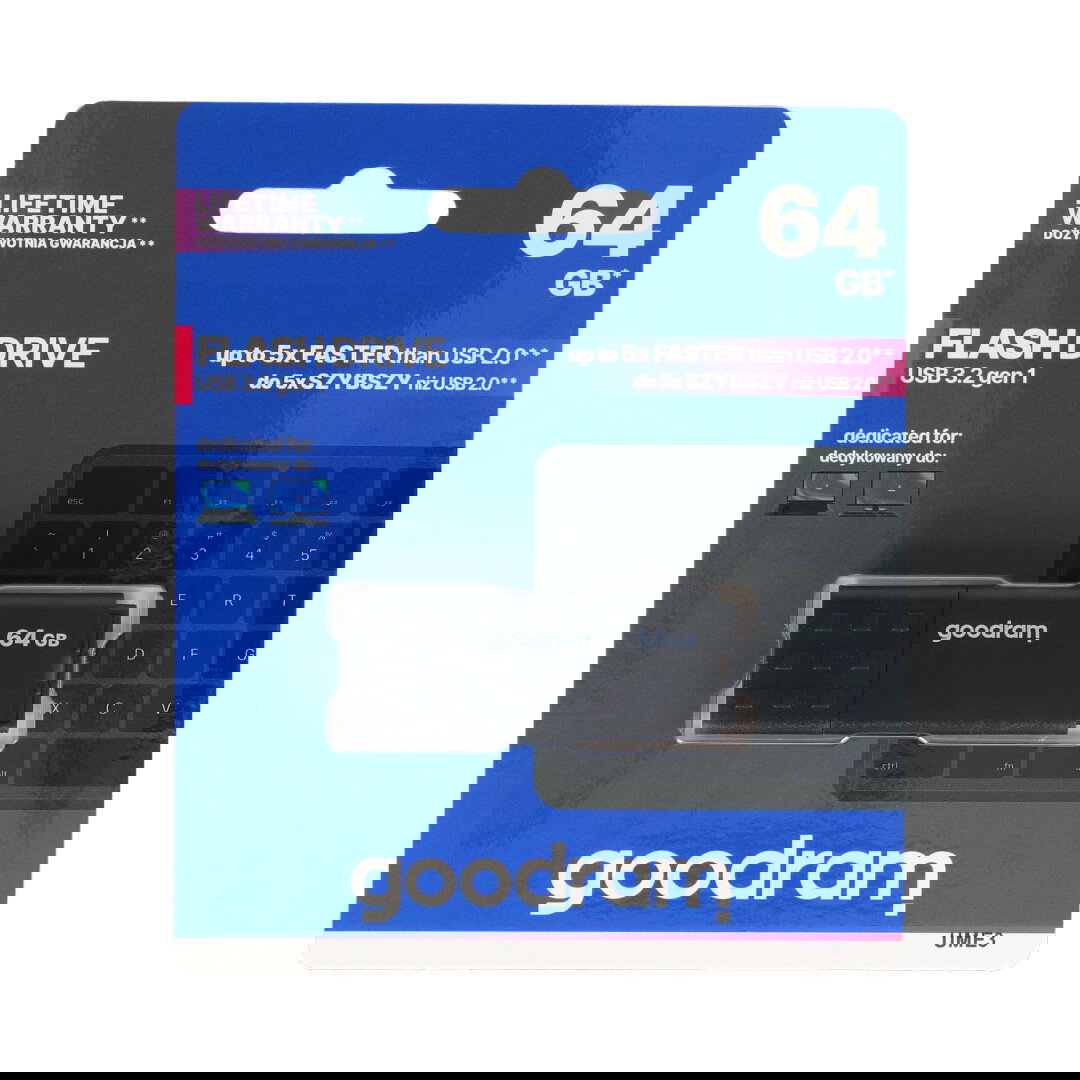 Flash disk GoodRam - USB 3.2 Gen 1 - UME3 černý 32 GB