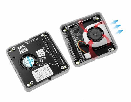 Ventilátor v1.1 - chladicí modul - STM32F030 - pro vývojové moduly M5Stack Core - M5Stack M013-V11