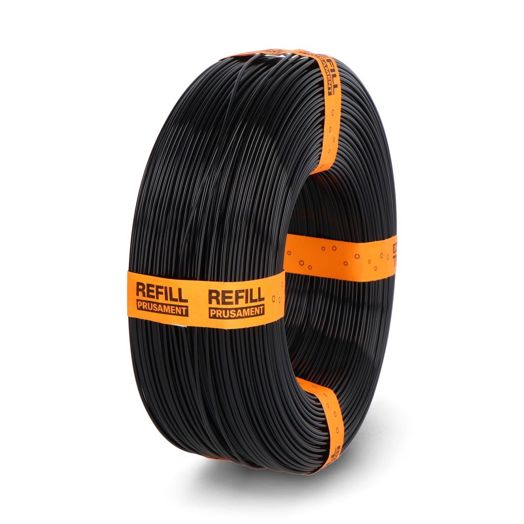 Náhradní struna Prusa PETG 1,75 mm 0,9 kg - Jet Black NFC