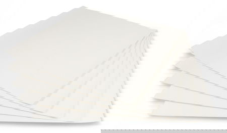 Látka z PU ekokůže 300 x 300 mm - Bambu Lab - Bílá - 5 ks.