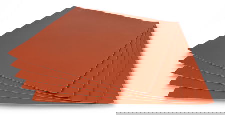 Látka z PU ekokůže 300 x 300 mm - Bambu Lab - Hnědá - 5 ks.