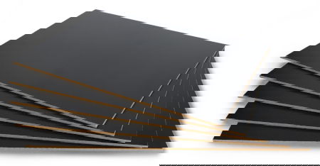 Černá HDF deska - 3 mm - 210 x 297 mm - 5 ks.