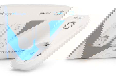 Chytrá zásuvka Milesight WS523 LoRaWAN s měřením energie - 16A