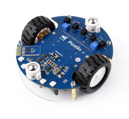 Mobilní robot Pico2Go - robot na dálkové ovládání - RP2350-Plus - Waveshare 31698