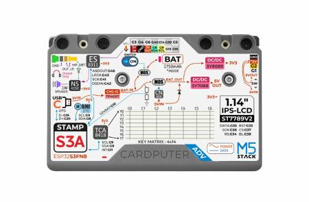 M5Stack Cardputer Adv Version - přenosný počítač s modulem M5Stamp S3A - ESP32-S3FN8 - M5Stack K132-Adv