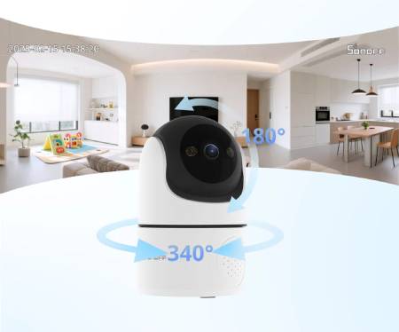 Sonoff CAM Pan-Tilt 2 - Chytrá 360° WiFi kamera - Aplikace pro Android / iOS