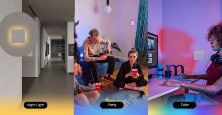 Sonoff TX T5 4C - Chytrý dotykový WiFi nástěnný vypínač - 4 kanály - bílý