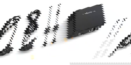 Centrální jednotka LoRaWAN WiFi / Ethernet + LTE - černá - Milesight UG56-L08GL-868M