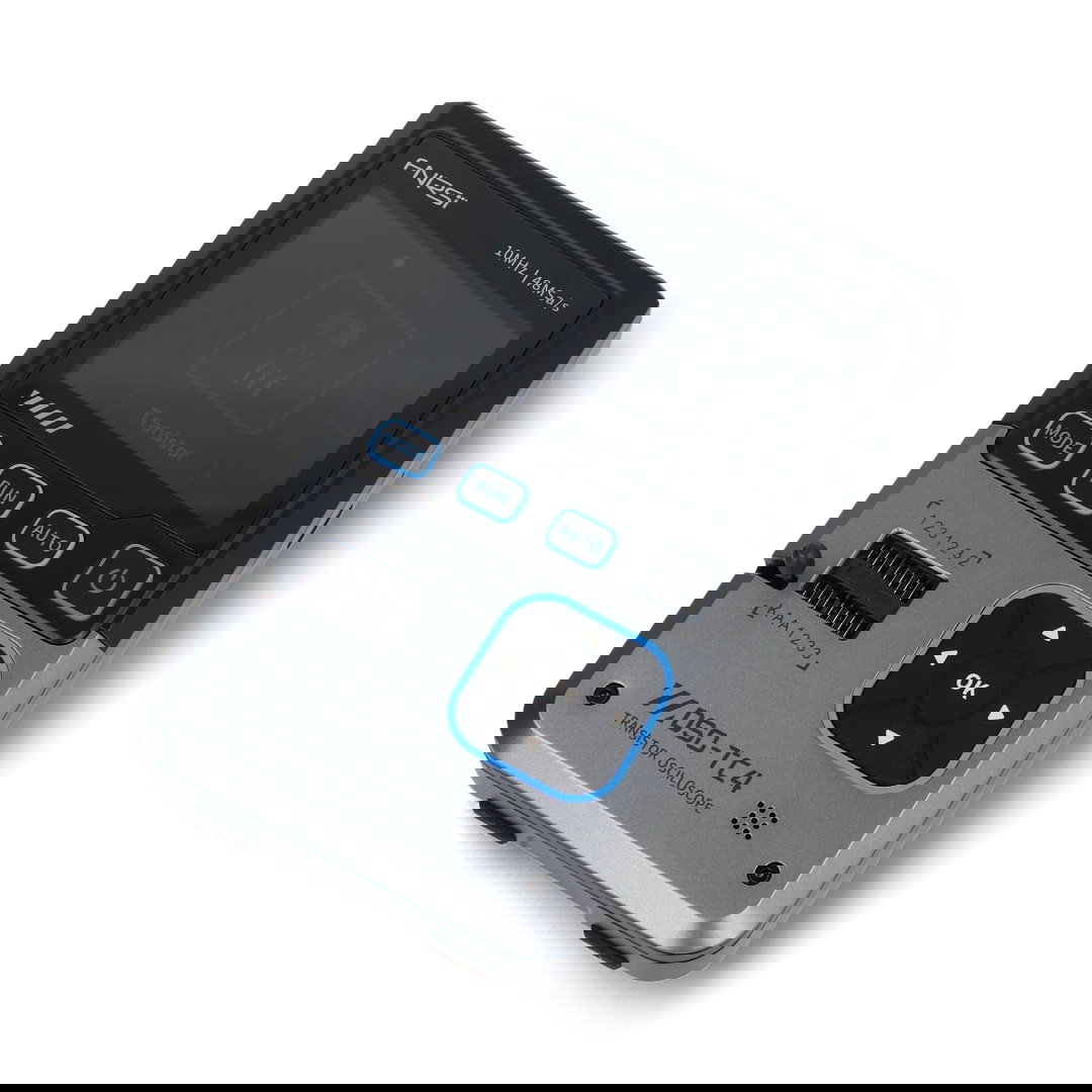 Přenosný osciloskop FNIRSI DSO-TC4 3 v 1 s testerem tranzistorů a generátorem signálu 10 MHz