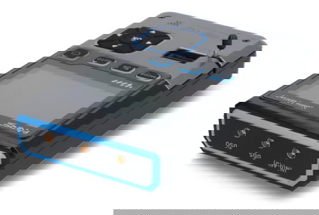 Přenosný osciloskop FNIRSI DSO-TC4 3 v 1 s testerem tranzistorů a generátorem signálu 10 MHz