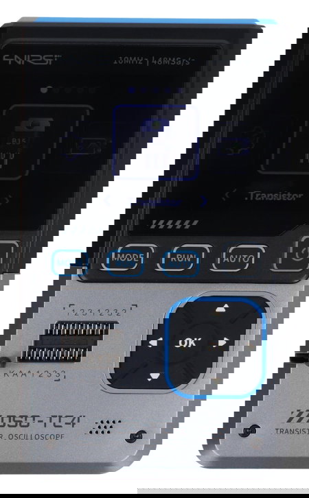 Přenosný osciloskop FNIRSI DSO-TC4 3 v 1 s testerem tranzistorů a generátorem signálu 10 MHz