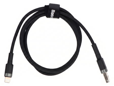 Kabel Baseus Cafule USB A - Lightning, šedo-černý - 1 m